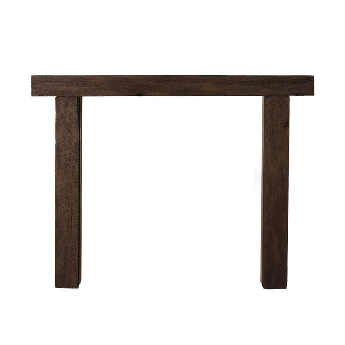 Lexington Hearth Hitching Post 78-Inch Concrete Faux Wood Mantel Surround