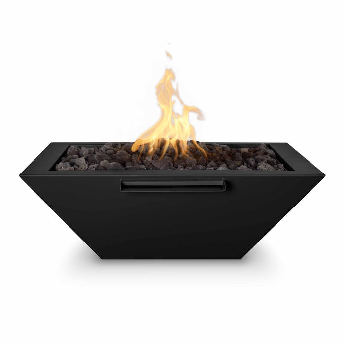 The Outdoor Plus - Maya Powder Coated Steel Square Fire & Water Bowl 36"