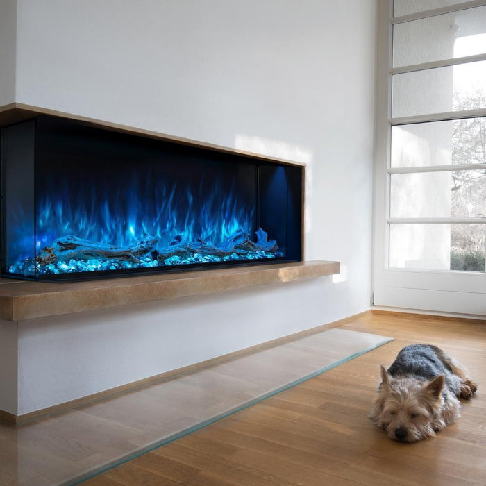 Modern Flames Landscape Pro Multi 120" 3-Sided Smart Fireplace with Full Wall Control