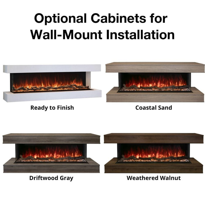 Modern Flames "Landscape Pro Multi" 56" 3-Sided Smart Fireplace with Full Wall Control