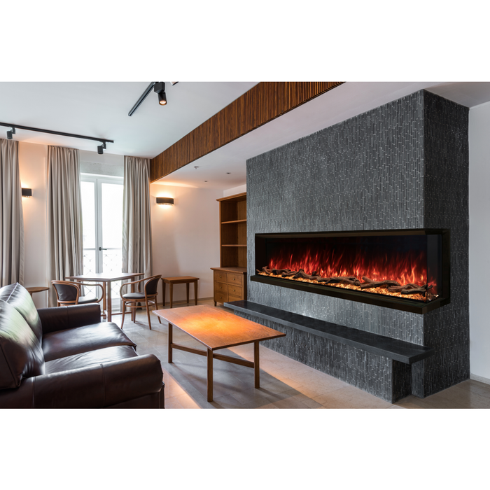 Modern Flames Landscape Pro Multi 96" 3-Sided Smart Fireplace with Full Wall Control