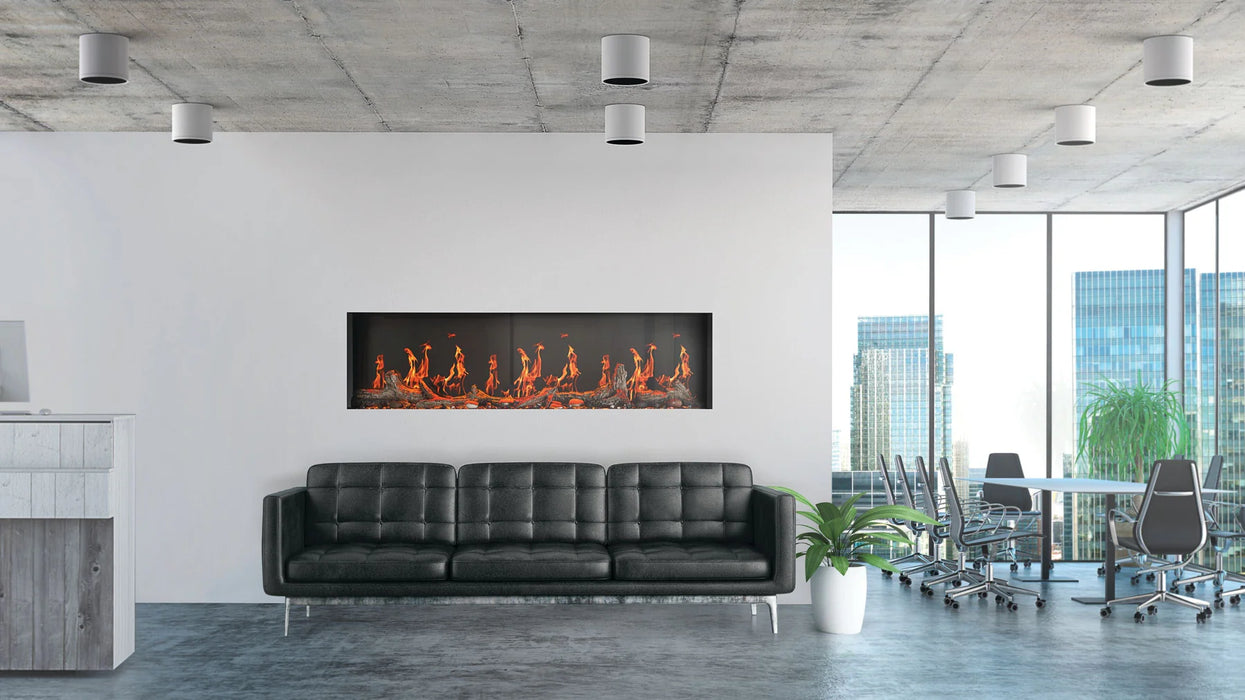Napoleon Luminex Built-In 3-Sided LCD Electric Fireplace NEFL65LCD-3SV