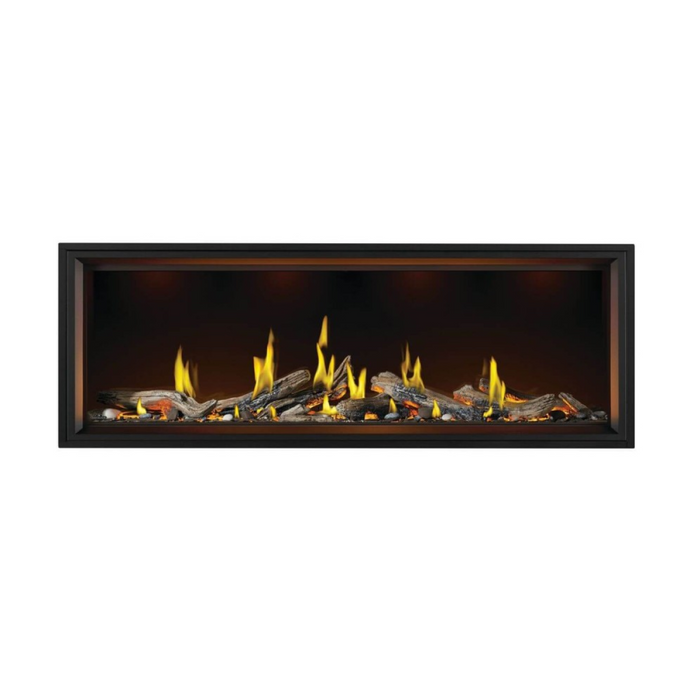 Napoleon Tall Linear Vector 74" with Luminous Logs Gas Fireplace