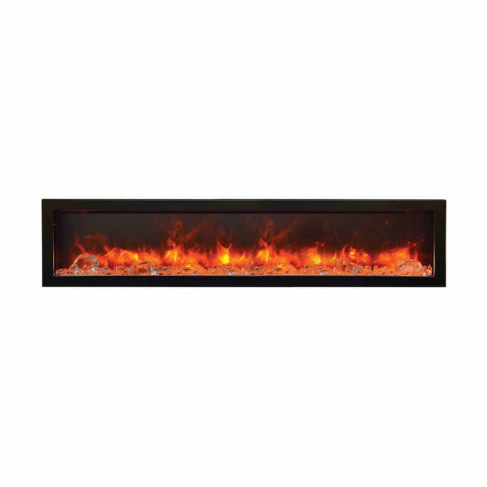 Amantii 60” SLIM BI Panorama Indoor Outdoor Electric Fireplace with Remote