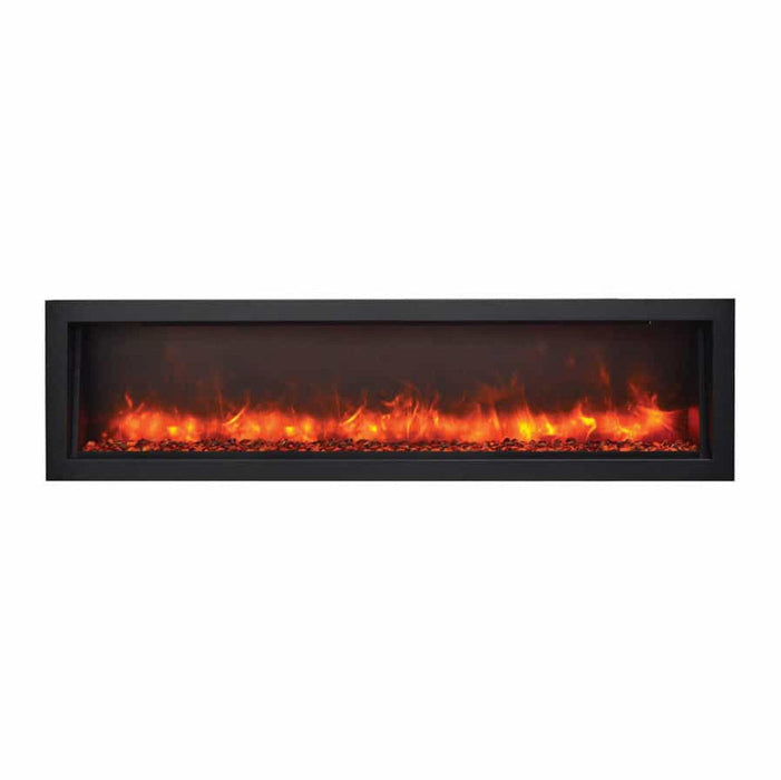 Amantii 60” SLIM BI Panorama Indoor Outdoor Electric Fireplace with Remote