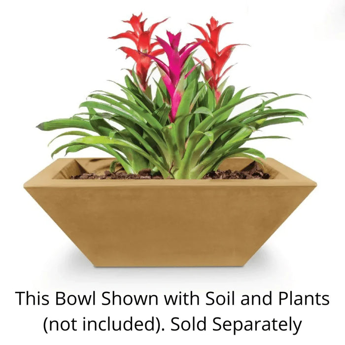 The Outdoor Plus - Maya GFRC Concrete Square Planter Bowl