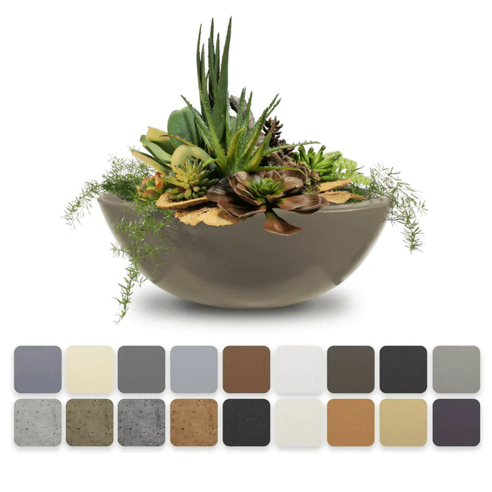 The Outdoor Plus - Sedona GFRC Concrete Round Planter Bowl