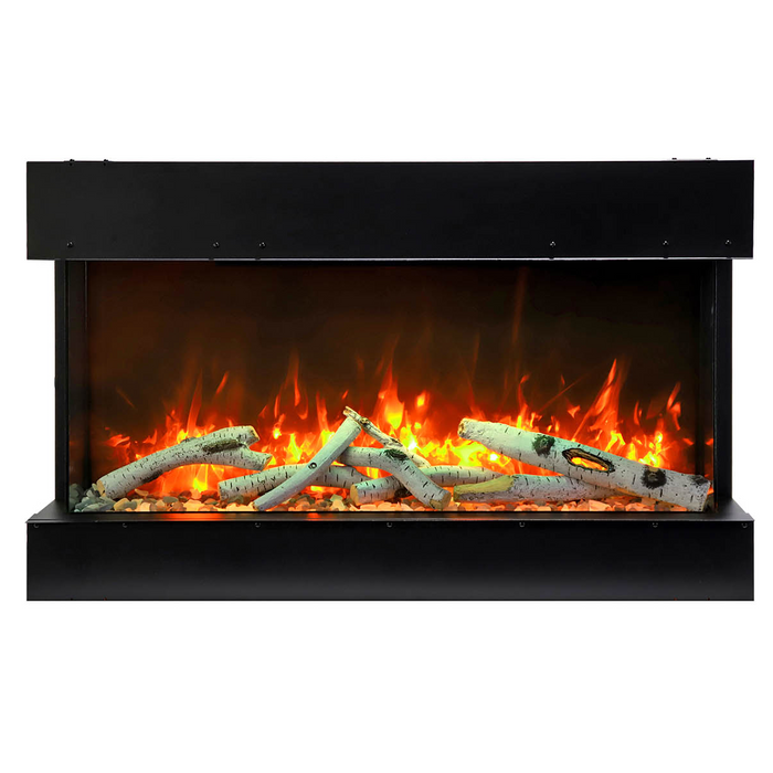 Remii 72” BAY-SLIM 3 Sided Smart Electric Fireplace - Wifi Enable