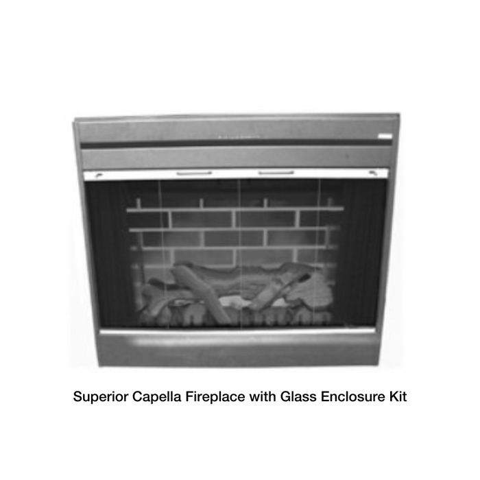 Superior Glass Panel for Capella Electric Fireplace