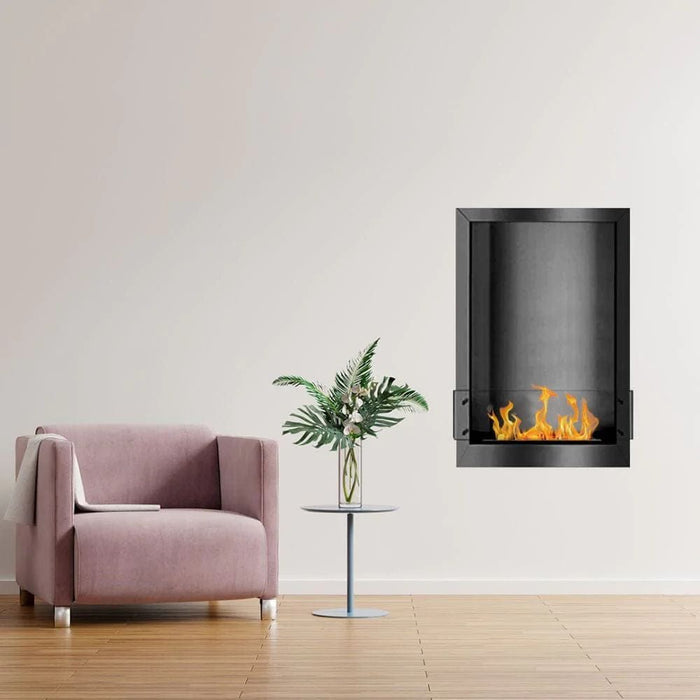 The Bio Flame 24-Inch Smart Firebox DS See-Through Ethanol Fireplace