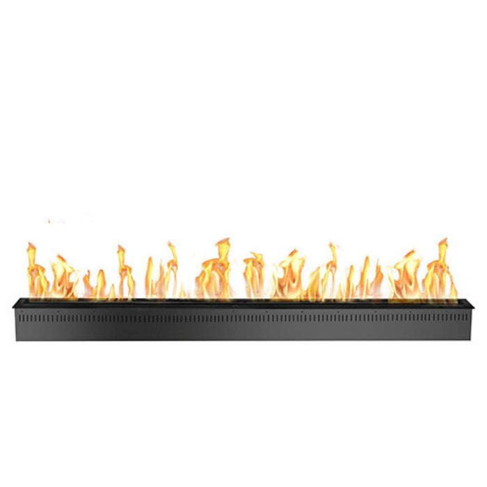 The Bio Flame 72" Smart Remote Controlled Ethanol Burner, Black or Stainless Steel