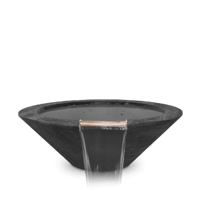 The Outdoor Plus - Cazo GFRC Wood Grain Concrete Round Water Bowl