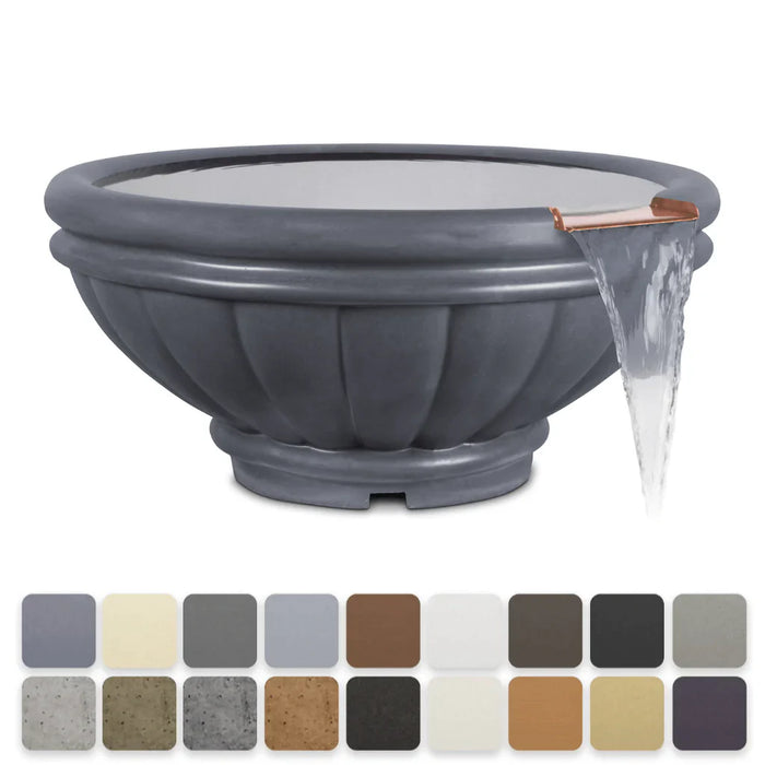 The Outdoor Plus - Roma GFRC Concrete Round Water Bowl