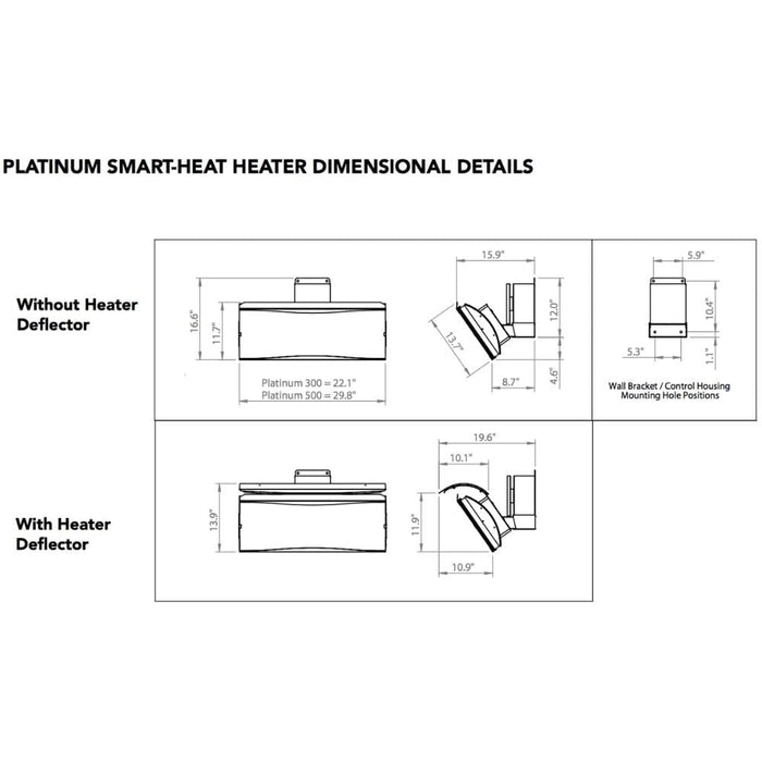Bromic Platinum Smart-Heat Wall/Ceiling Mounted Gas Heater